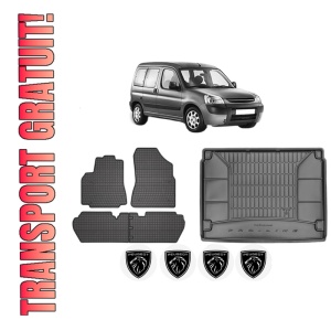 Set Covorase Presuri Auto Si Tavita Portbagaj PEUGEOT PARTNER TEPEE din 2008-2018 PEUGEOT