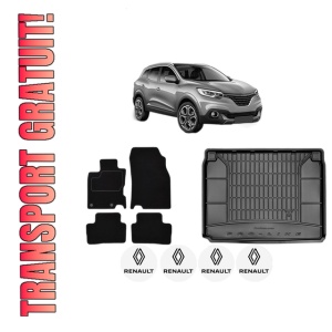 Set Covorase Presuri Auto Si Tavita Portbagaj RENAULT KADJAR (HA_, HL_) din 2015-2021 RENAULT
