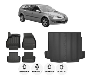 Set Covorase Presuri Auto Si Tavita Portbagaj RENAULT MEGANE II Estate Van (KM_) din 2003-2009 RENAULT - Img 2