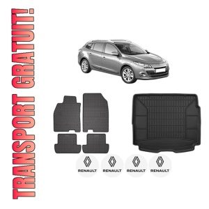 Set Covorase Presuri Auto Si Tavita Portbagaj RENAULT MEGANE III Grandtour (KZ0/1) din 2008-2016 RENAULT