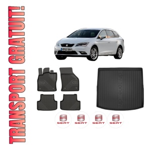 Set Covorase Presuri Auto Si Tavita Portbagaj SEAT LEON ST Estate Van (5F8) din 2014-2020 SEAT