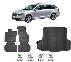 Set Covorase Presuri Auto Si Tavita Portbagaj SKODA Octavia III Combi (5E5, 5E6) din 2012-2020 SKODA - Img 2