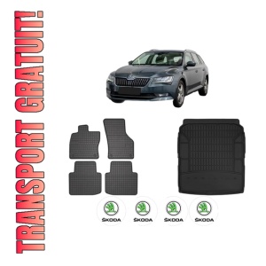 Set Covorase Presuri Auto Si Tavita Portbagaj SKODA SUPERB III Estate (3V5) din 2015-2024 SKODA