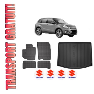 Set Covorase Presuri Auto Si Tavita Portbagaj SUZUKI VITARA (LY) din 2015-2016 SUZUKI