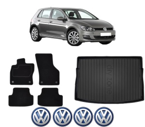 Set Covorase Presuri Auto Si Tavita Portbagaj Volkswagen GOLF VII (5G1, BQ1, BE1, BE2) din 2012-2021 Volkswagen - Img 2