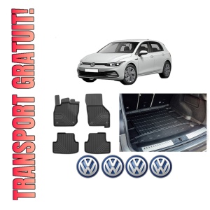 Set Covorase Presuri Auto Si Tavita Portbagaj Volkswagen GOLF VIII (CD1, DA1) din 2019-2024 Volkswagen
