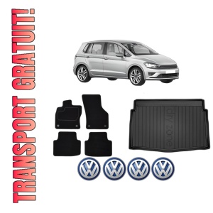 Set Covorase Presuri Auto Si Tavita Portbagaj Volkswagen GOLF SPORTSVAN VII (AM1, AN1) din 2014-2020 Volkswagen