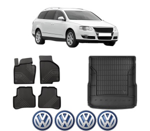 Set Covorase Presuri Auto Si Tavita Portbagaj Volkswagen PASSAT B6 Variant (3C5) din 2005-2011 Volkswagen - Img 2