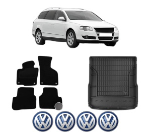 Set Covorase Presuri Auto Si Tavita Portbagaj Volkswagen PASSAT B6 Variant (3C5) din 2005-2011 Volkswagen - Img 2
