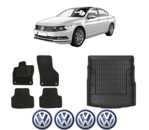 Set Covorase Presuri Auto Si Tavita Portbagaj Volkswagen PASSAT B8 (3G2, CB2) din 2014-2024 Volkswagen - Img 2