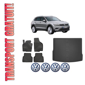 Set Covorase Presuri Auto Si Tavita Portbagaj Volkswagen TIGUAN SUV Van (AD1) din 2016-2020 Volkswagen