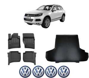 Set Covorase Presuri Auto Si Tavita Portbagaj Volkswagen TOUAREG VAN (7P5) din 2011-2014 Volkswagen - Img 2