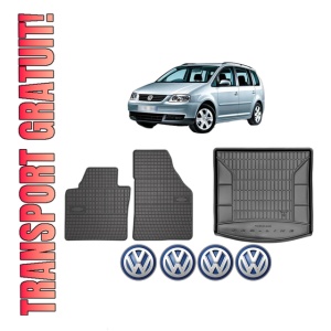 Set Covorase Presuri Auto Si Tavita Portbagaj Volkswagen TOURAN (1T3) din 2010-2015 Volkswagen