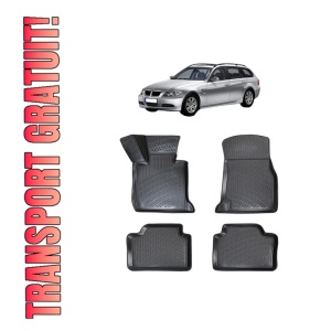 Set covorase presuri BMW Seria 3 E91 din 2005-2012, auto, din cauciuc thermoplastic