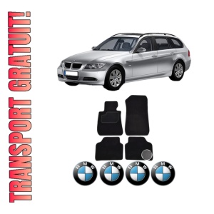 Set Covorase Presuri BMW Seria 3 Touring (E91) din 2004-2012, Auto, Material Textil Mocheta, BMW