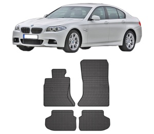 Set covorase presuri BMW Seria 5 (F10) din 2009-2016, auto, din cauciuc thermoplastic, BMW Seria - Img 2