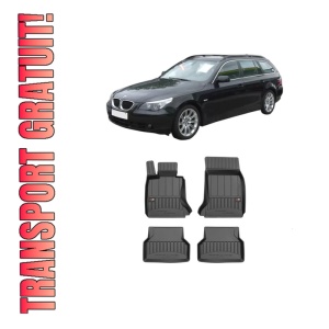 Set covorase presuri BMW Seria 5 Touring (E61) din 2004-2010, auto, din cauciuc thermoplastic, BMW Seria