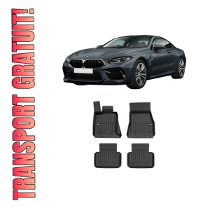 Set covorase presuri BMW Seria 8 Gran Coupe (G16, F93) din 2019-2020, auto, din cauciuc thermoplastic, BMW Seria - Img 1
