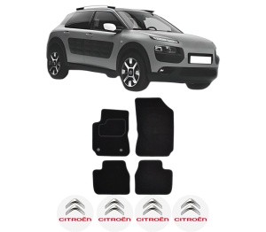 Set Covorase Presuri CITROEN C4 CACTUS din 2014-2018, Auto, Material Textil Mocheta, CITROEN - Img 2