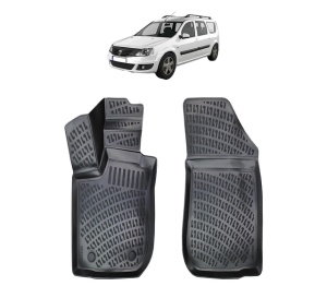 Set covorase presuri DACIA LOGAN II MCV FATA din 2012-2021, auto, din cauciuc thermoplastic - Img 2