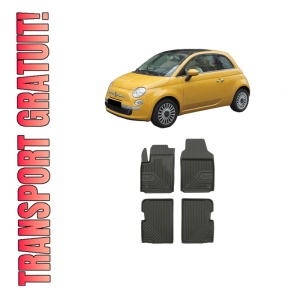 Set covorase presuri FIAT 500 C (312_) din 2009-2020, auto, din cauciuc thermoplastic, FIAT