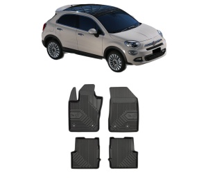Set covorase presuri FIAT 500X (334_) din 2014-2022, auto, din cauciuc thermoplastic, FIAT - Img 2