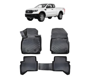 Set covorase presuri FORD RANGER din 2015-2018, auto, din cauciuc thermoplastic - Img 2