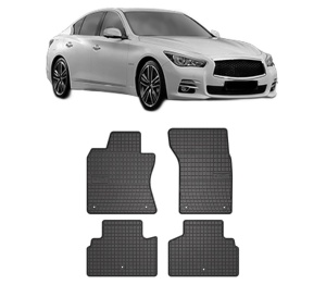 Set covorase presuri INFINITI Q50 din 2013-2015, auto, din cauciuc thermoplastic, INFINITI - Img 2