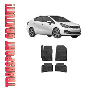 Set covorase presuri KIA RIO III Saloon (UB) din 2011-2017, auto, din cauciuc thermoplastic, KIA