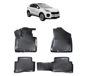 Set covorase presuri KIA SPORTAGE IV din 2015-2021, auto, din cauciuc thermoplastic - Img 2