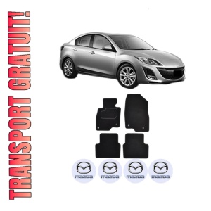 Set Covorase Presuri MAZDA 3 Saloon (BL) din 2008-2014, Auto, Material Textil Mocheta, MAZDA