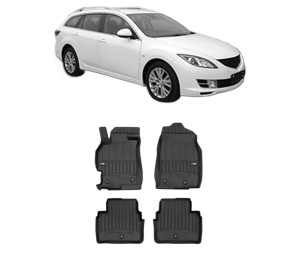 Set covorase presuri MAZDA 6 Estate (GH) din 2007-2013, auto, din cauciuc thermoplastic, MAZDA - Img 2
