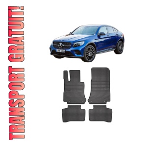 Set covorase presuri MERCEDES-BENZ GLC Coupe (C253) din 2016-2023, auto, din cauciuc thermoplastic, MERCEDES-BENZ