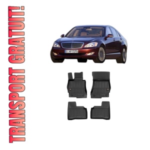 Set covorase presuri MERCEDES-BENZ S-CLASS (W221, V221) din 2005-2013, auto, din cauciuc thermoplastic, MERCEDES-BENZ