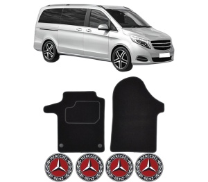 Set Covorase Presuri MERCEDES-BENZ VITO Mixto (Double Cabin) (W447) din 2014-2015, Auto, Material Textil Mocheta, MERCEDES-BENZ - Img 2