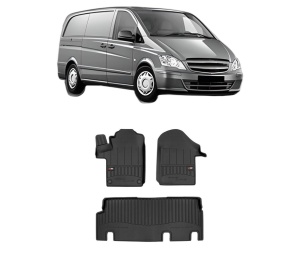 Set covorase presuri MERCEDES-BENZ VITO Van (W447) din 2014-2020, auto, din cauciuc thermoplastic, MERCEDES-BENZ - Img 2