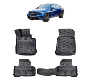 Set covorase presuri MERCEDES GLC C253 din 2015-2022, auto, din cauciuc thermoplastic - Img 2