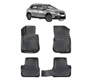Set covorase presuri PEUGEOT 2008 I din 2013-2019, auto, din cauciuc thermoplastic - Img 2