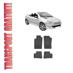 Set covorase presuri PEUGEOT 206 CC (2D) din 2000-2007, auto, din cauciuc thermoplastic, PEUGEOT