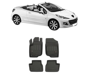Set covorase presuri PEUGEOT 207 CC (WD_) din 2007-2015, auto, din cauciuc thermoplastic, PEUGEOT - Img 2