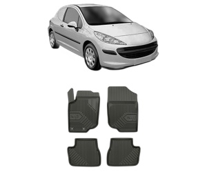 Set covorase presuri PEUGEOT 207 Hatchback Van (WA_, WC_) din 2007-2012, auto, din cauciuc thermoplastic, PEUGEOT - Img 2