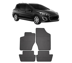 Set covorase presuri PEUGEOT 308 SW I Estate Van (4E_) din 2008-2012, auto, din cauciuc thermoplastic, PEUGEOT - Img 2