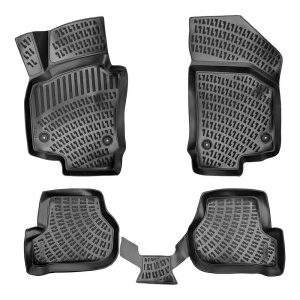 Set covorase presuri SEAT ALTEA din 2004-2015, auto, din cauciuc thermoplastic - Img 2