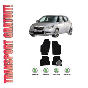 Set Covorase Presuri SKODA FABIA II (542) din 2006-2014, Auto, Material Textil Mocheta, SKODA