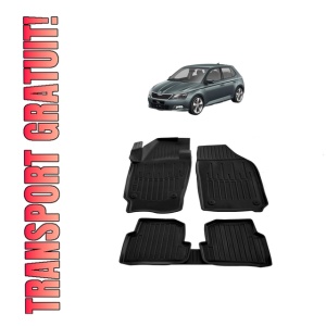 Set covorase presuri SKODA FABIA III NJ din 2014-2021, auto, din cauciuc thermoplastic - Img 8