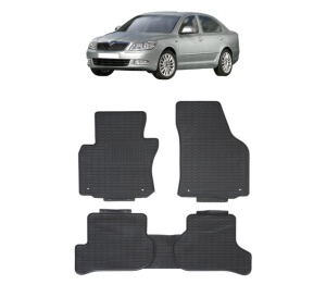 Set covorase presuri SKODA Octavia II din 2004-2013, auto, din cauciuc thermoplastic - Img 7
