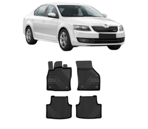 Set covorase presuri SKODA Octavia III (5E3, NL3, NR3) din 2012-2020, auto, din cauciuc thermoplastic, SKODA - Img 2