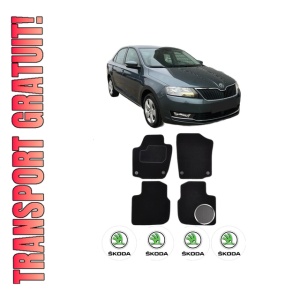 Set Covorase Presuri SKODA RAPID (NH3, NK3, NK6) din 2012-2019, Auto, Material Textil Mocheta, SKODA