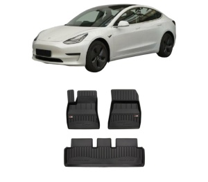 Set covorase presuri TESLA MODEL 3 (5YJ3) din 2017-2019, auto, din cauciuc thermoplastic, TESLA - Img 2