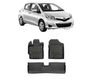Set covorase presuri TOYOTA YARIS (_P13_) din 2010-2020, auto, din cauciuc thermoplastic, TOYOTA - Img 2